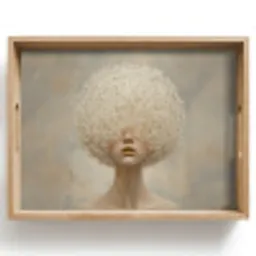 Dromerig - Beige - Paardenbloemzaadjes Dienblad Rechthoek middel -z3d_shopping