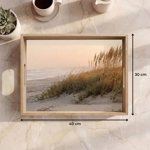 Duinlandschap - Zonsondergang - Strand Dienblad Rechthoek middel -USP_Formaat