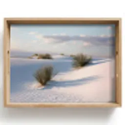Duinen - Gras - Wolken - Beige Dienblad Rechthoek middel -z3d_shopping