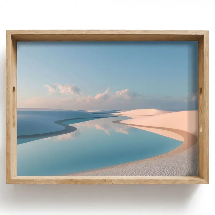 Duinen - Waterplas - Oneindige rust Dienblad Rechthoek middel -z3d_shopping