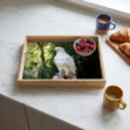 Arend - Hout - Wit - Planten Dienblad Rechthoek middel -sfeer2