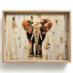 Olifant - Slurf - Mozaïek - Abstract Dienblad Rechthoek middel -z3d_shopping