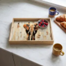 Olifant - Slurf - Mozaïek - Abstract Dienblad Rechthoek middel -sfeer2