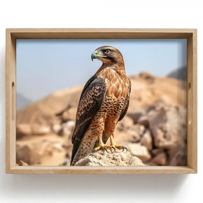 Valk - Vogel - Rots - Macht Dienblad Rechthoek middel -z3d_shopping