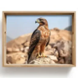 Valk - Vogel - Rots - Macht Dienblad Rechthoek middel -z3d_shopping
