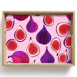 Vijgen - Roze - Paars Dienblad Rechthoek middel -z3d_shopping