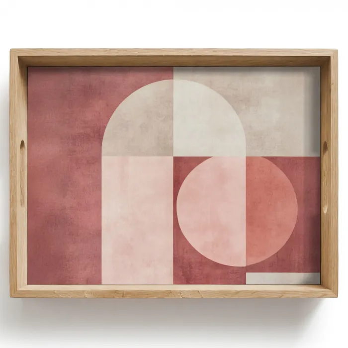 Figuren - Abstract - Roze Dienblad Rechthoek middel -z3d_shopping