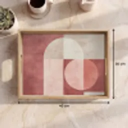 Figuren - Abstract - Roze Dienblad Rechthoek middel -USP_Formaat