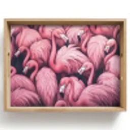 Flamingo - Roze - Dieren Dienblad Rechthoek middel -z3d_shopping