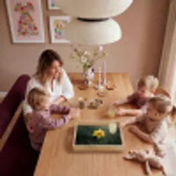 Bloem - Narcis - Gras - Geel Dienblad Rechthoek middel -sfeer4