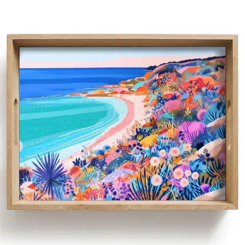 Bloemenweide - Zee - Zomers Dienblad Rechthoek middel -z3d_shopping