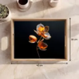 Bloem - Orchidee - Oranje Dienblad Rechthoek middel -USP_Formaat