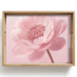 Bloem - Pioenroos - Roze Dienblad Rechthoek middel -z3d_shopping