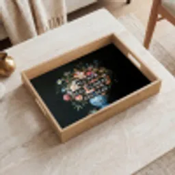 Bloemen - Art - Pastel - Quotes Dienblad Rechthoek middel -sfeer1