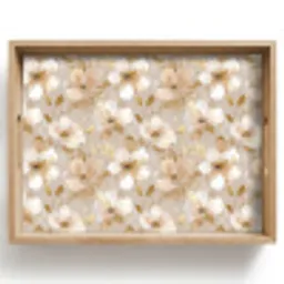 Bloemen - artistiek - Goud Dienblad Rechthoek middel 911 -z3d_shopping
