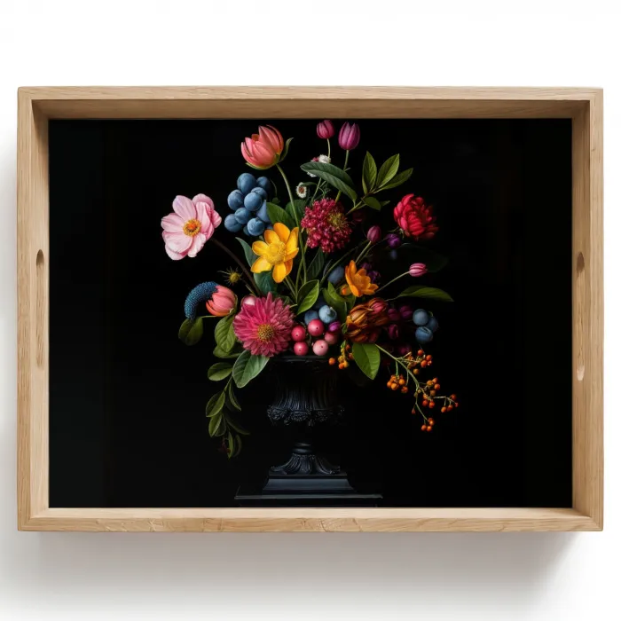 Bloemen - Vrolijk - Vaas Dienblad Rechthoek middel -z3d_shopping