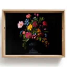 Bloemen - Vrolijk - Vaas Dienblad Rechthoek middel -z3d_shopping