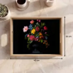 Bloemen - Vrolijk - Vaas Dienblad Rechthoek middel -USP_Formaat
