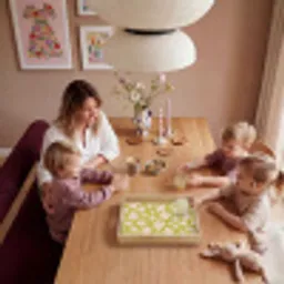 Bloemen - Roze - Getekend - Patroon Dienblad Rechthoek middel -sfeer4