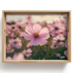 Bloemen - Paars - Wazig Dienblad Rechthoek middel -z3d_shopping