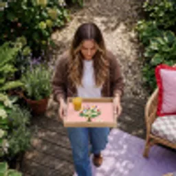 Bloemen - Lint - Kaartje Dienblad Rechthoek middel -sfeer5