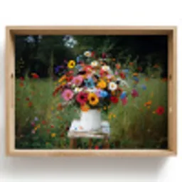 Bloemen - Krukje - Gieter - Veld Dienblad Rechthoek middel -z3d_shopping