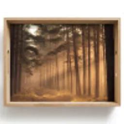 Bos - Mist - Zonlicht Dienblad Rechthoek middel -z3d_shopping