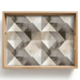 Geometrisch - Motief - Aardetinten Dienblad Rechthoek middel 911 -z3d_shopping