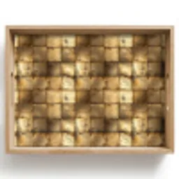 Geometrisch - Tegels - Goud Dienblad Rechthoek middel 911 -z3d_shopping