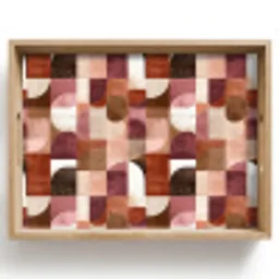 Geometrie - Modern - Retro Dienblad Rechthoek middel 911 -z3d_shopping