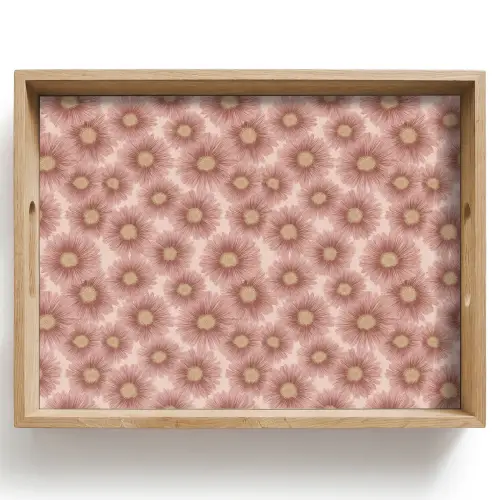 Gerbera - Bloemen - Roze Dienblad Rechthoek middel 911 -z3d_shopping