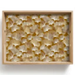 Ginkgo - Bladeren - Goud Dienblad Rechthoek middel 911 -z3d_shopping