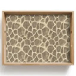 Giraf - Patroon - Beige - Bruin Dienblad Rechthoek middel 911 -z3d_shopping