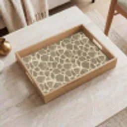 Giraf - Patroon - Beige - Bruin Dienblad Rechthoek middel 911 -sfeer1