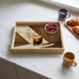 Glas - Ijskoffie - Schaduw - Bruin Dienblad Rechthoek middel -sfeer2