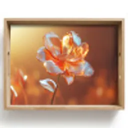 Glazen - Bloem - Zonlicht Dienblad Rechthoek middel -z3d_shopping
