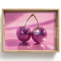 Glitter - Discobol - Roze - Kersen Dienblad Rechthoek middel -z3d_shopping