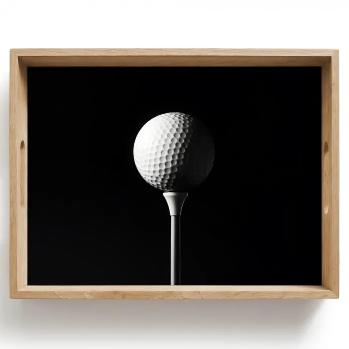 Golfbal - Minimalistisch - Wit Dienblad Rechthoek middel -z3d_shopping