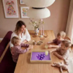 Druif - Disco - Glitter - Paars Dienblad Rechthoek middel -sfeer4