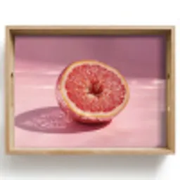 Grapefruit - Roze - Disco - Shiny Dienblad Rechthoek middel -z3d_shopping