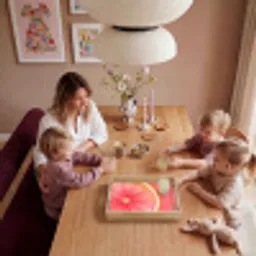 Grapefruit - Roze - Levendig Dienblad Rechthoek middel -sfeer4