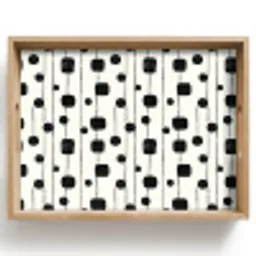 Grafisch - Modern - Zwart Dienblad Rechthoek middel 911 -z3d_shopping