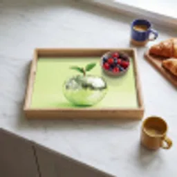 Groen - Disco - Decoratie - Appel Dienblad Rechthoek middel -sfeer2