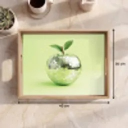 Groen - Disco - Decoratie - Appel Dienblad Rechthoek middel -USP_Formaat