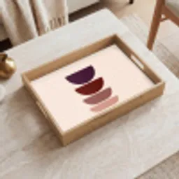 Harmonieus - Symmetrisch - Rood Dienblad Rechthoek middel -sfeer1