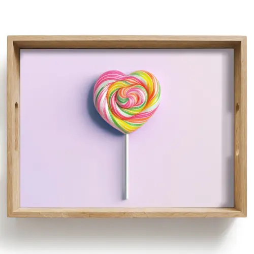 Hart - Lolly - Snoep Dienblad Rechthoek middel -z3d_shopping