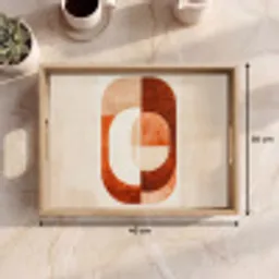 Illustratie - Abstract - Vormen - Rood Dienblad Rechthoek middel -USP_Formaat