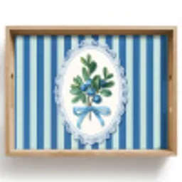 Illustratie - Bessen - Blauw - Strepen Dienblad Rechthoek middel -z3d_shopping