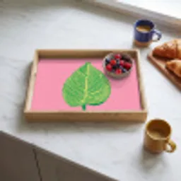 Illustratie - Blad - Minimalistisch - Groen Dienblad Rechthoek middel -sfeer2