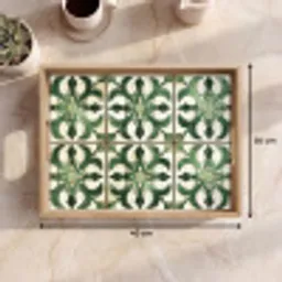 Interieur - Keramiek - Decoratie - Spaans Dienblad Rechthoek middel -USP_Formaat